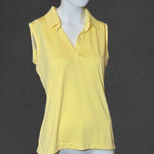 PAGE & TUTTLE Women's Sleeveless Polo Golf Shirt sz M